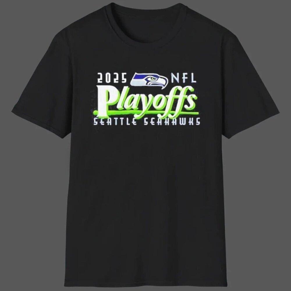 Seattle Seahawks Nfl Playoffs Logo T-Shirt 152